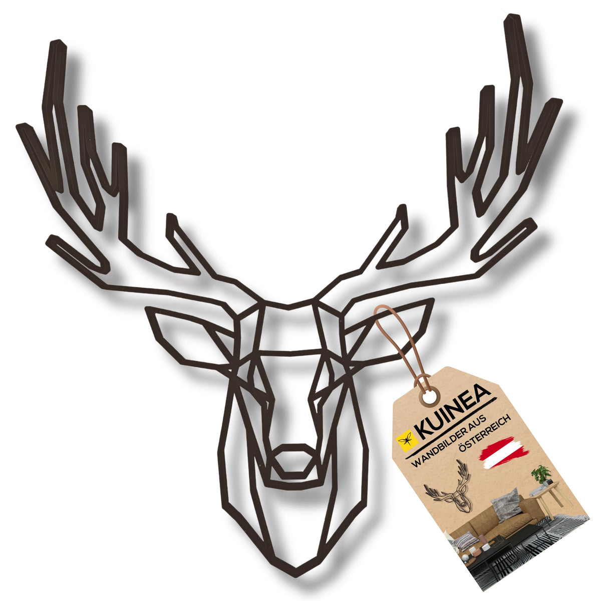 KUINEA Wandbild Hirsch